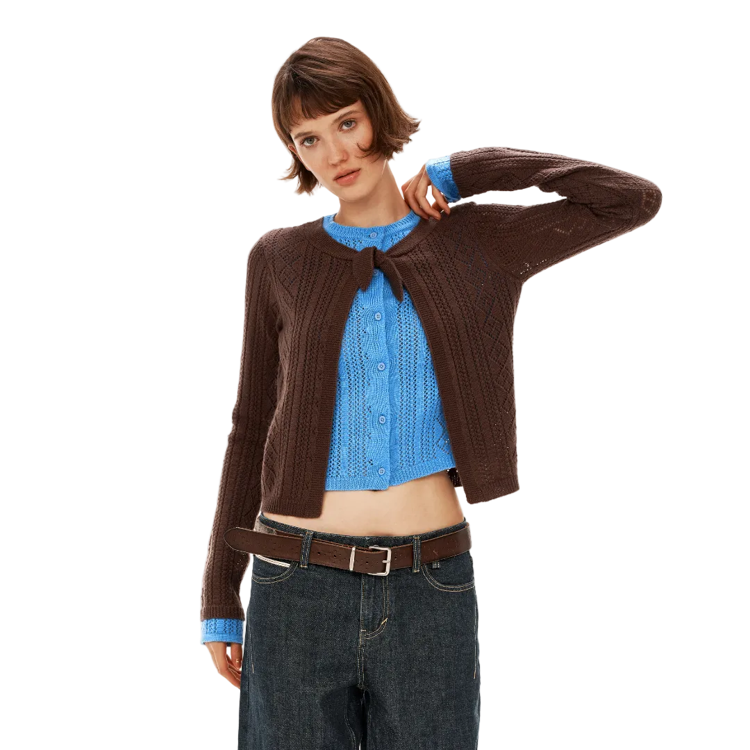 False Two-Piece Cardigan