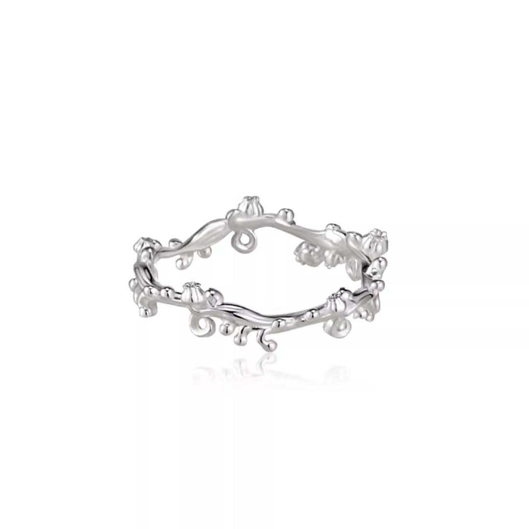 Retro Vine Narrow Ring & Wide Vine Ring