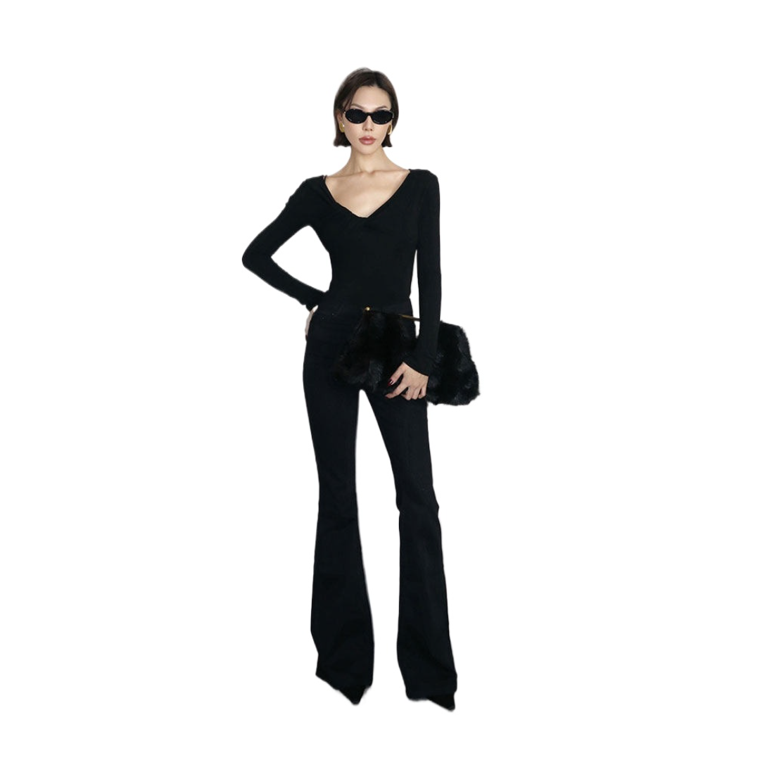 Slim Fit Long Sleeve Stretch Tee