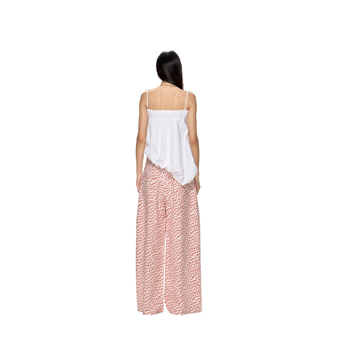 Áo Bất Đối Xứng Viền Peplum