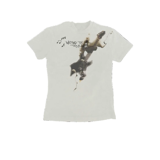 Flaming Guitar Graphic Tee