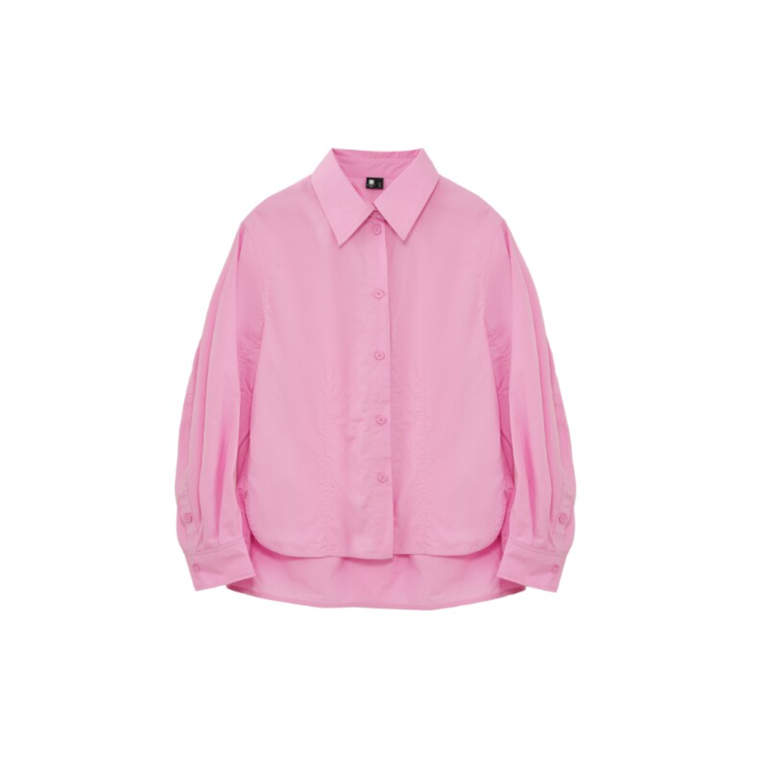 Button-Front Shirt Cardigan