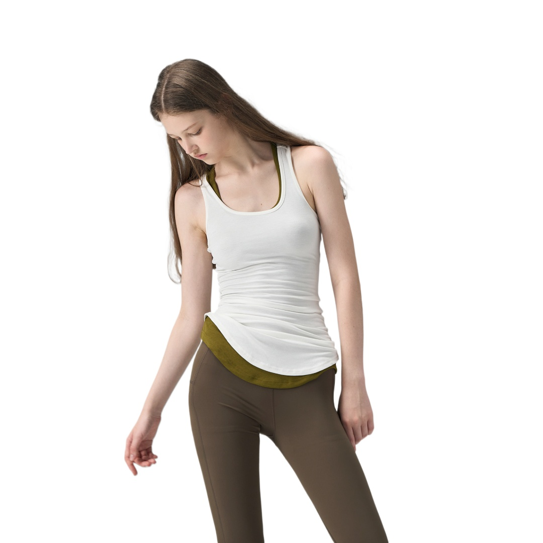 Acetate Long Tank Top