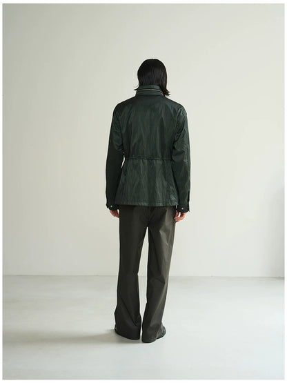 7440 37 1 AW26 Washed Metallic M65 Drawstring Jacket