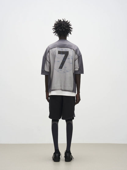 7440 37 1 Cutout Mesh Rugby T-Shirt