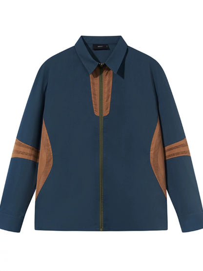 7440 37 1 Laser-Cut Zip-Up Shirt Jacket