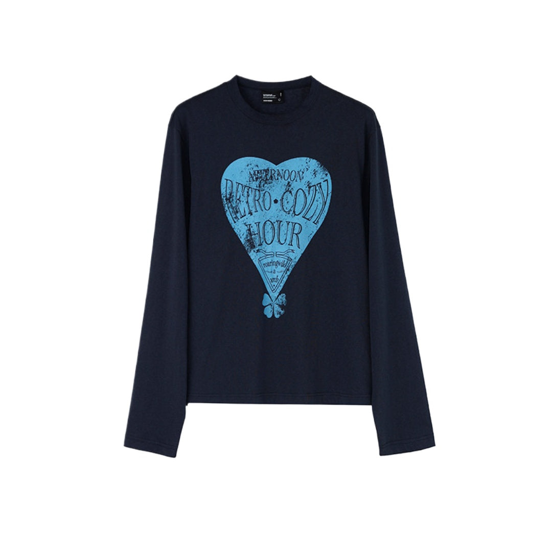 Printed Couple Matching Long Sleeve T-Shirt