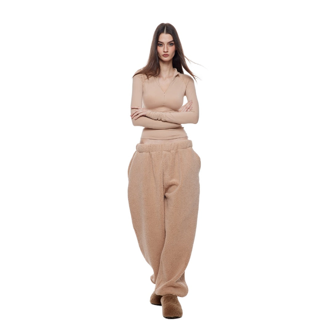 Naked Feel Zip Long Sleeve Top