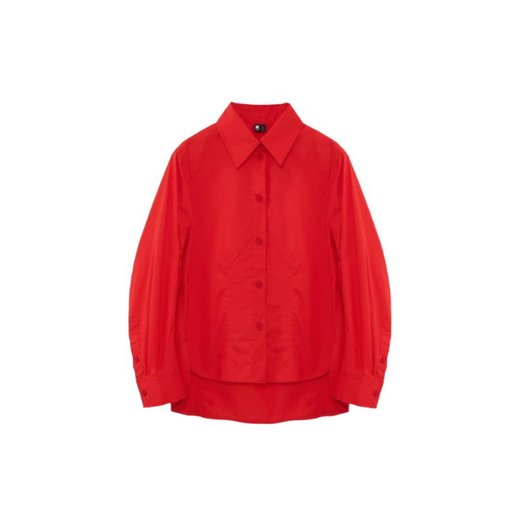 Button-Front Shirt Cardigan