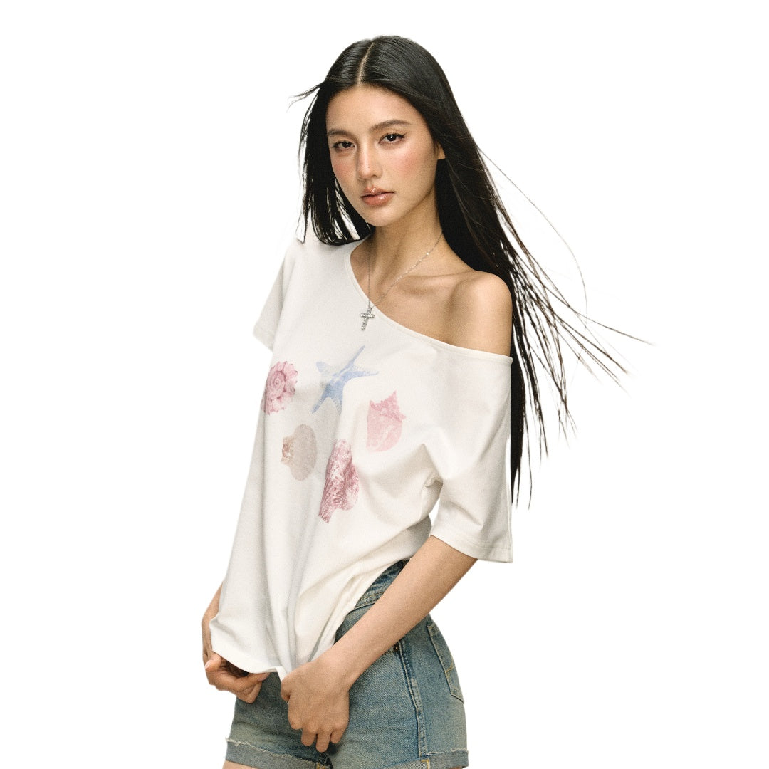 Star Print Long Sleeve Tee