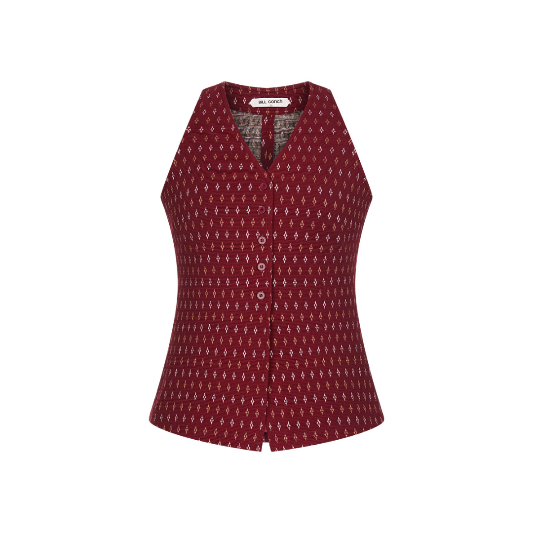V-Neck Sleeveless Top