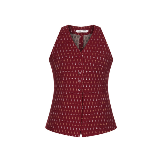 V-Neck Sleeveless Top