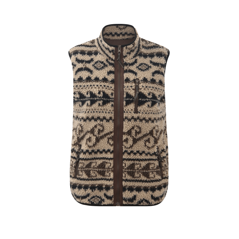 High-Neck Lambswool Vest