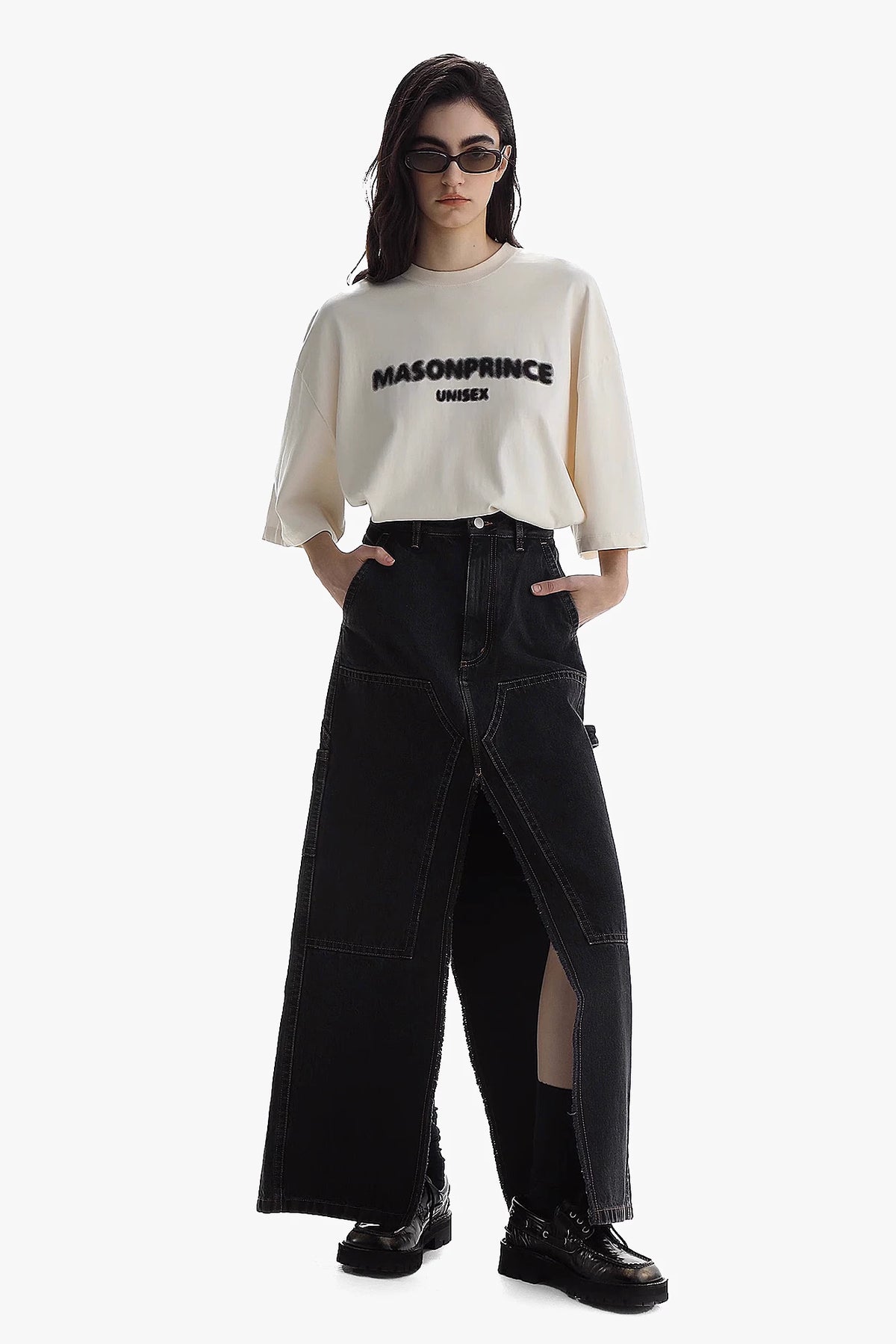 MASONPRINCE Blurred Graphic Cotton T-Shirt