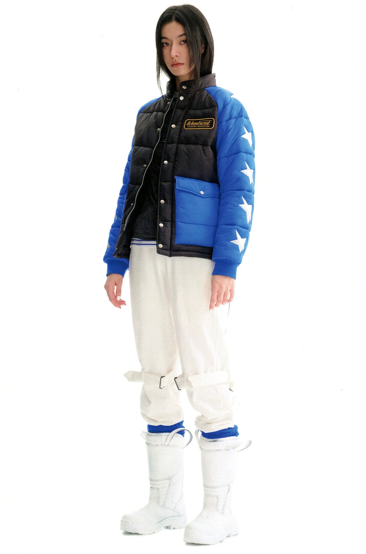 Star Print Puffer Jacket - view 8