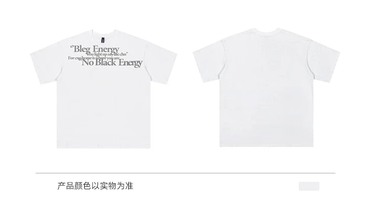 Vintage Letter Print Short Sleeve T-Shirt