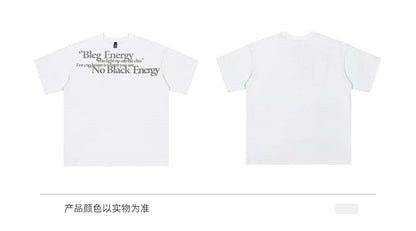 Vintage Letter Print Short Sleeve T-Shirt