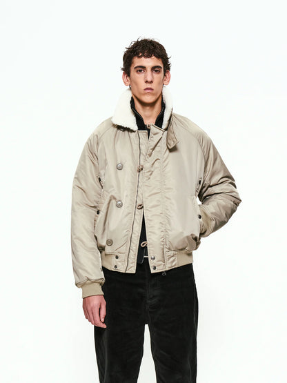 Partimento Fleece Stand-Collar Jacket