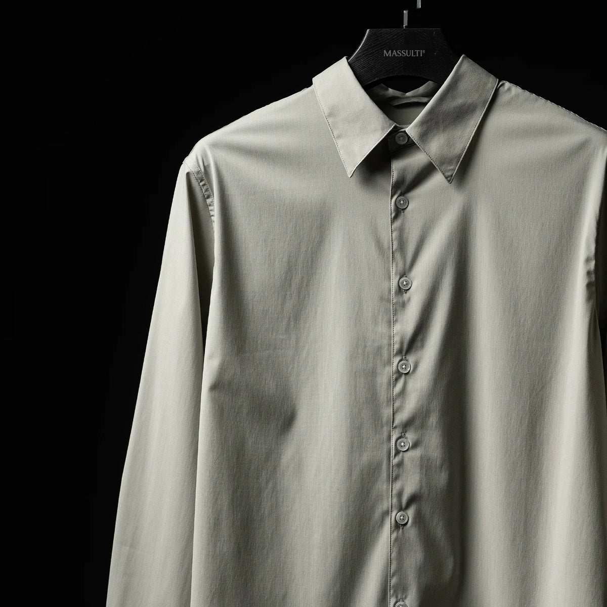 Machine-Washable Merino Wool Blend Minimalist Shirt