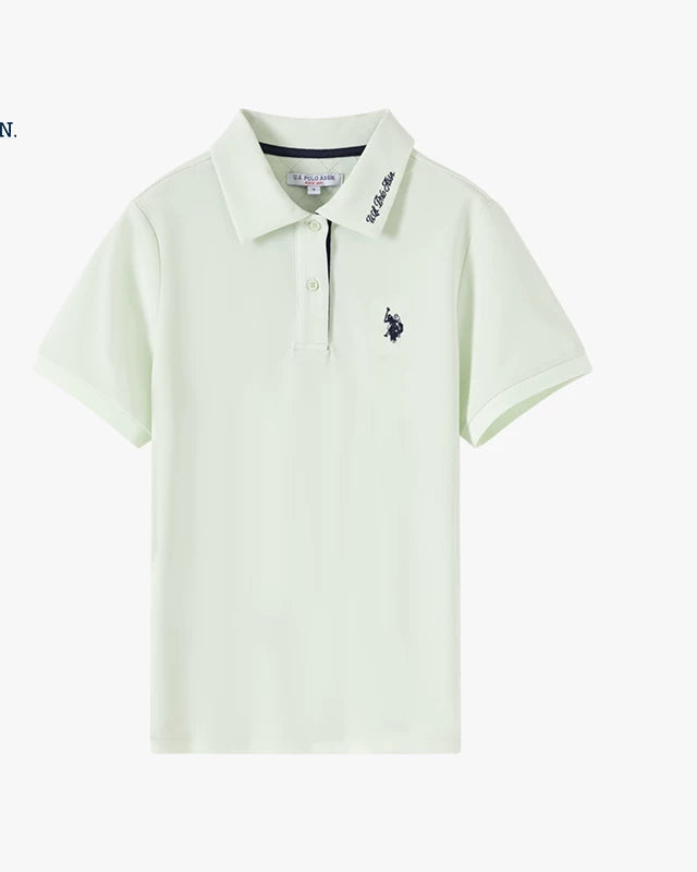 U.S. Polo Assn. Women's Breathable Short Sleeve Polo Shirt