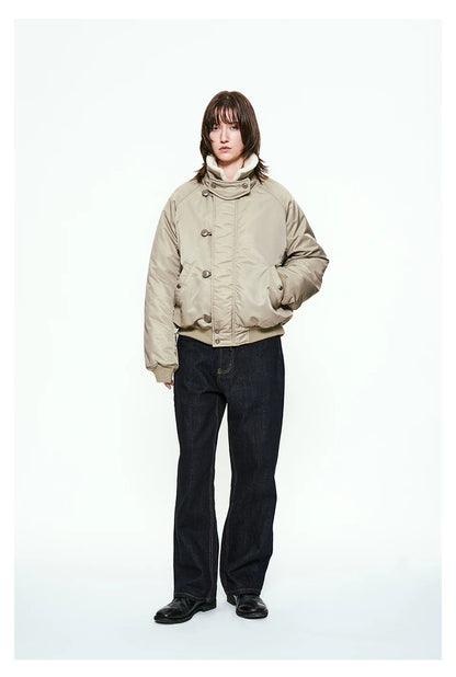 Partimento Fleece Stand-Collar Jacket