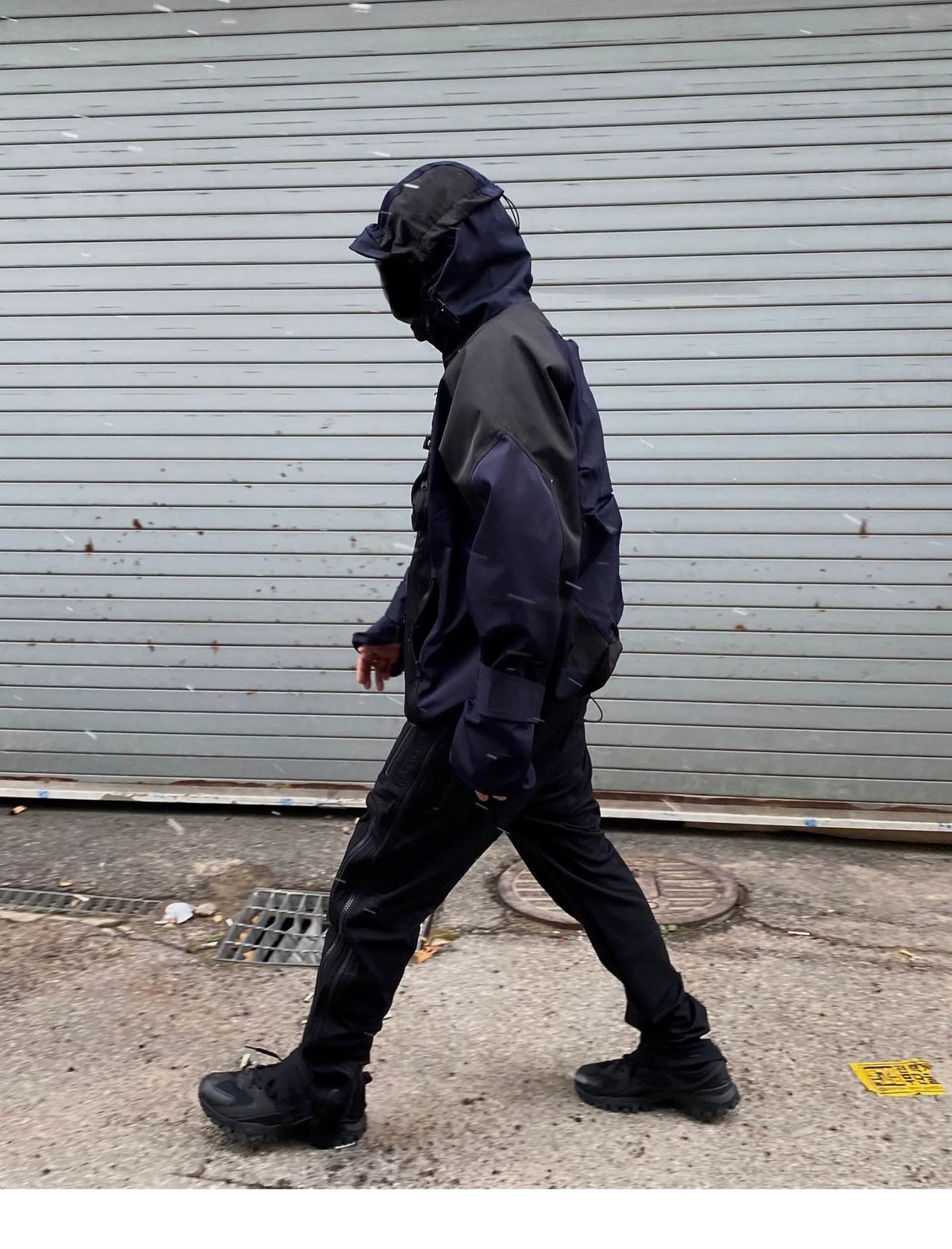Color Block Hooded Utility Jacket product photo