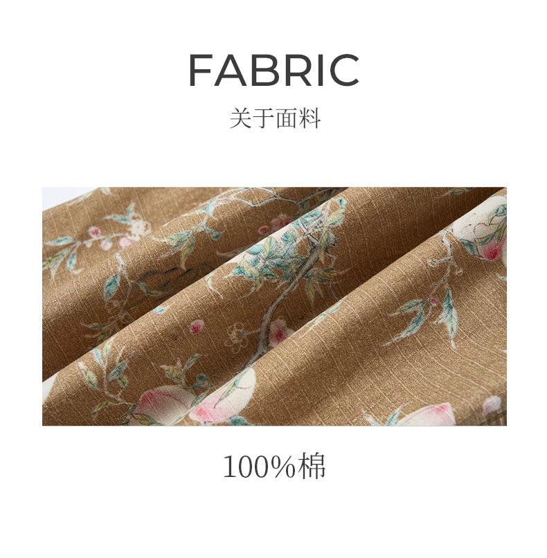 Distressed Floral Wide-Leg Cargo Pants