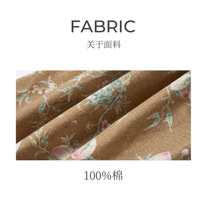 Distressed Floral Wide-Leg Cargo Pants