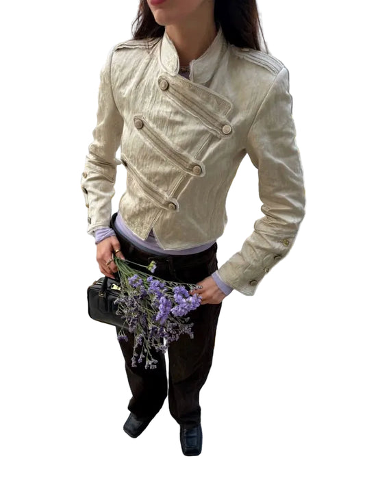 Military-Inspired Tailored Jacket