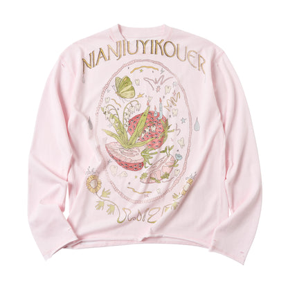Floral Graphic Long Sleeve Top