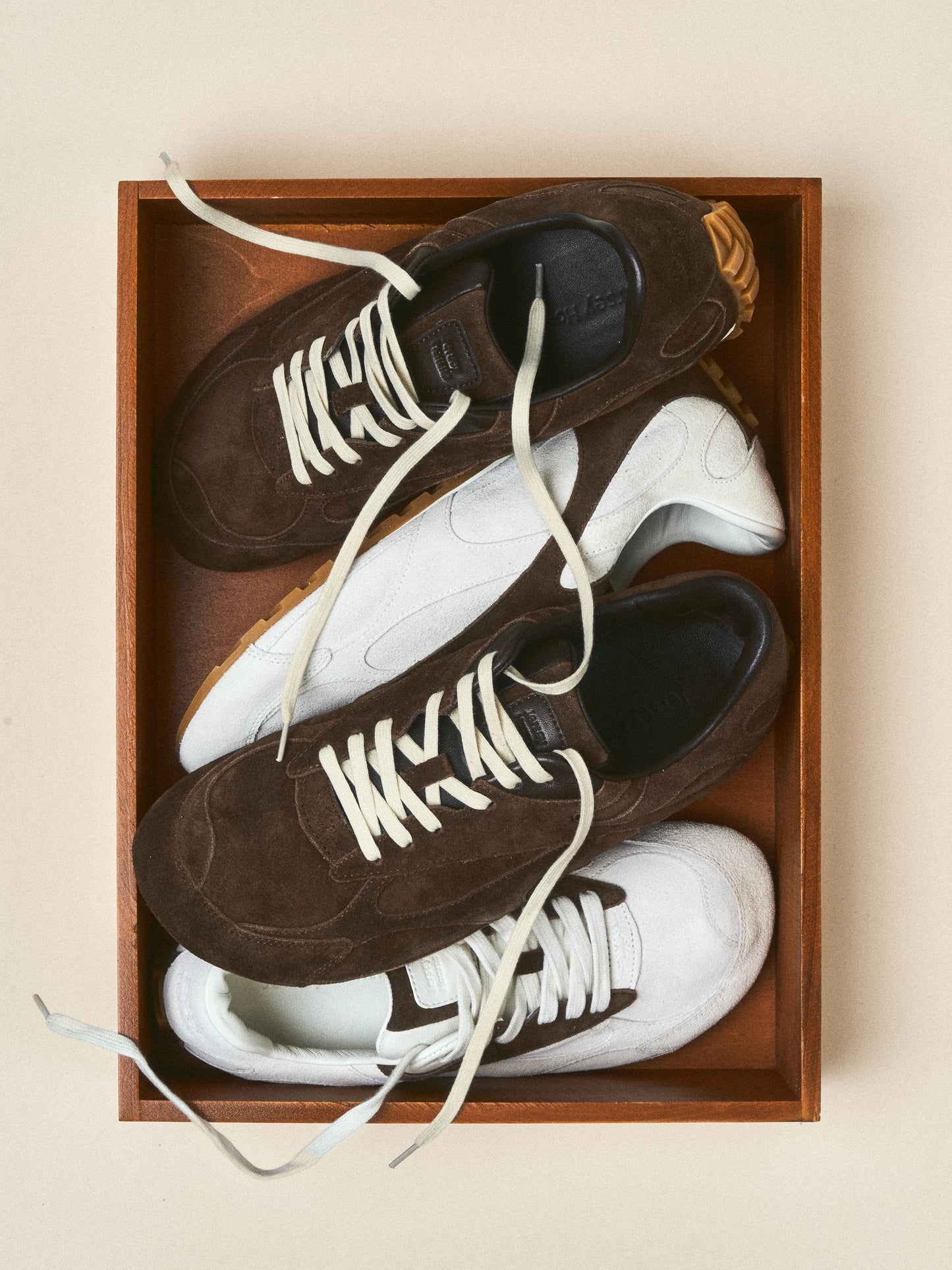 Italian Suede Wide-Fit German Trainer Sneakers
