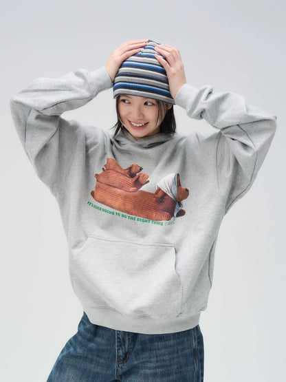 Illustrated Dachshund Hoodie