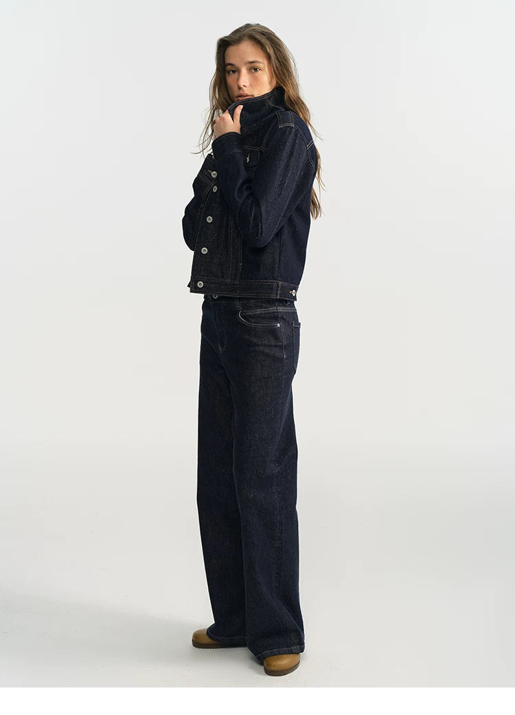 Cropped Vintage Denim Jacket - 360 view 14