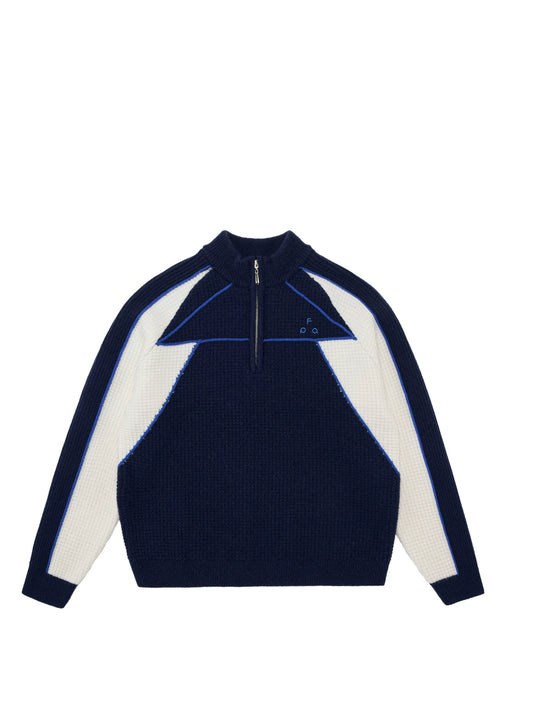 FPA Color-Block Half-Zip Knit Sweater