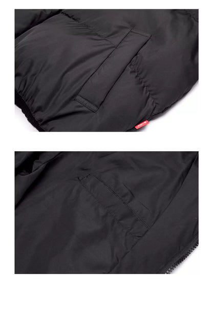 Kurz geschnittene Stehkragen-Pufferjacke