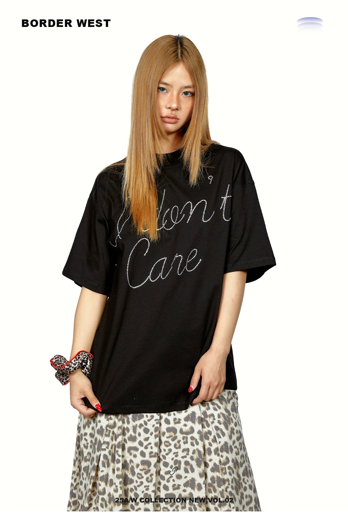 Rhinestone Letter Graphic T-Shirt product photo
