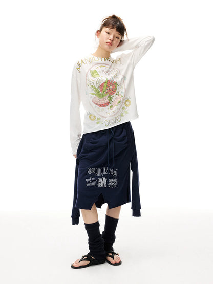 Floral Graphic Long Sleeve Top
