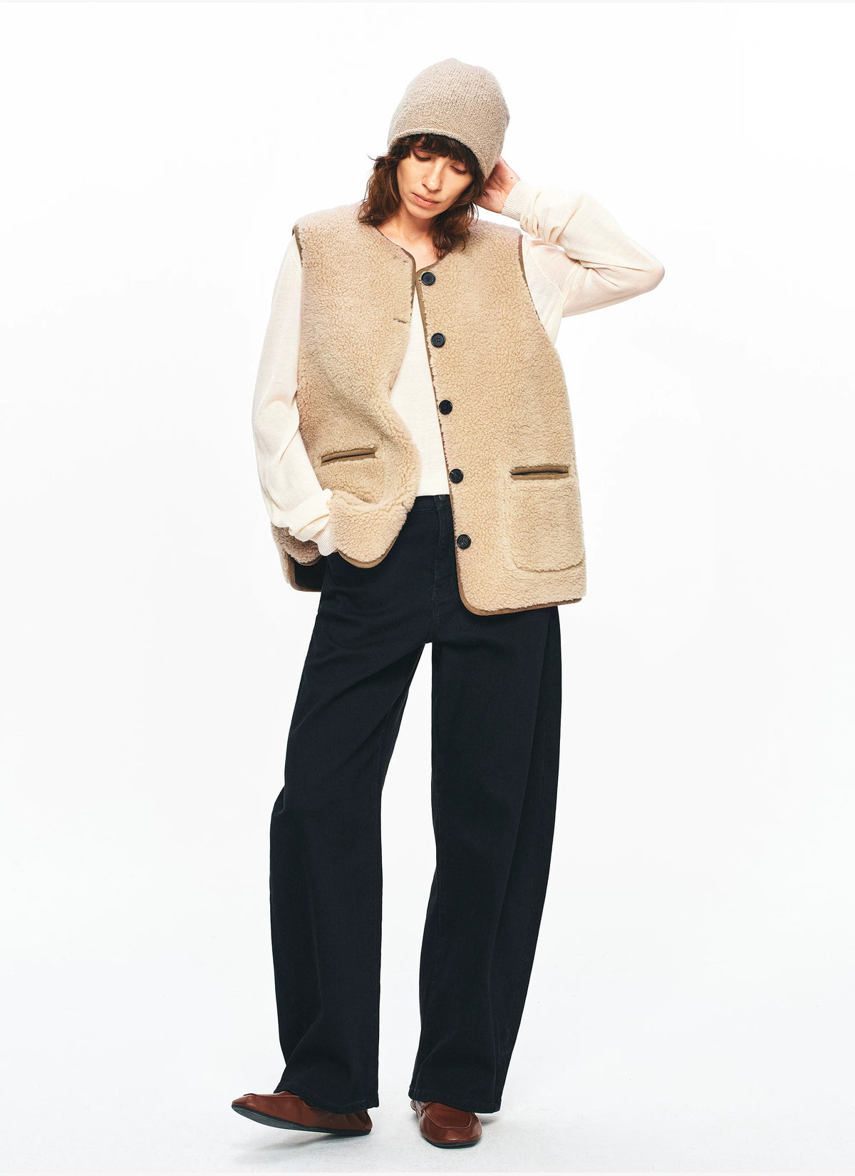 Reversible Wool Vest - 360 view 9