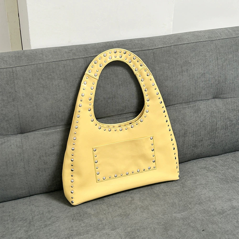 Studded Top Handle Shoulder Bag product photo