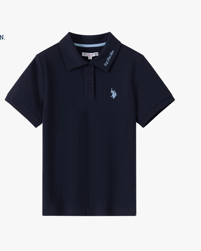U.S. Polo Assn. Women's Breathable Short Sleeve Polo Shirt