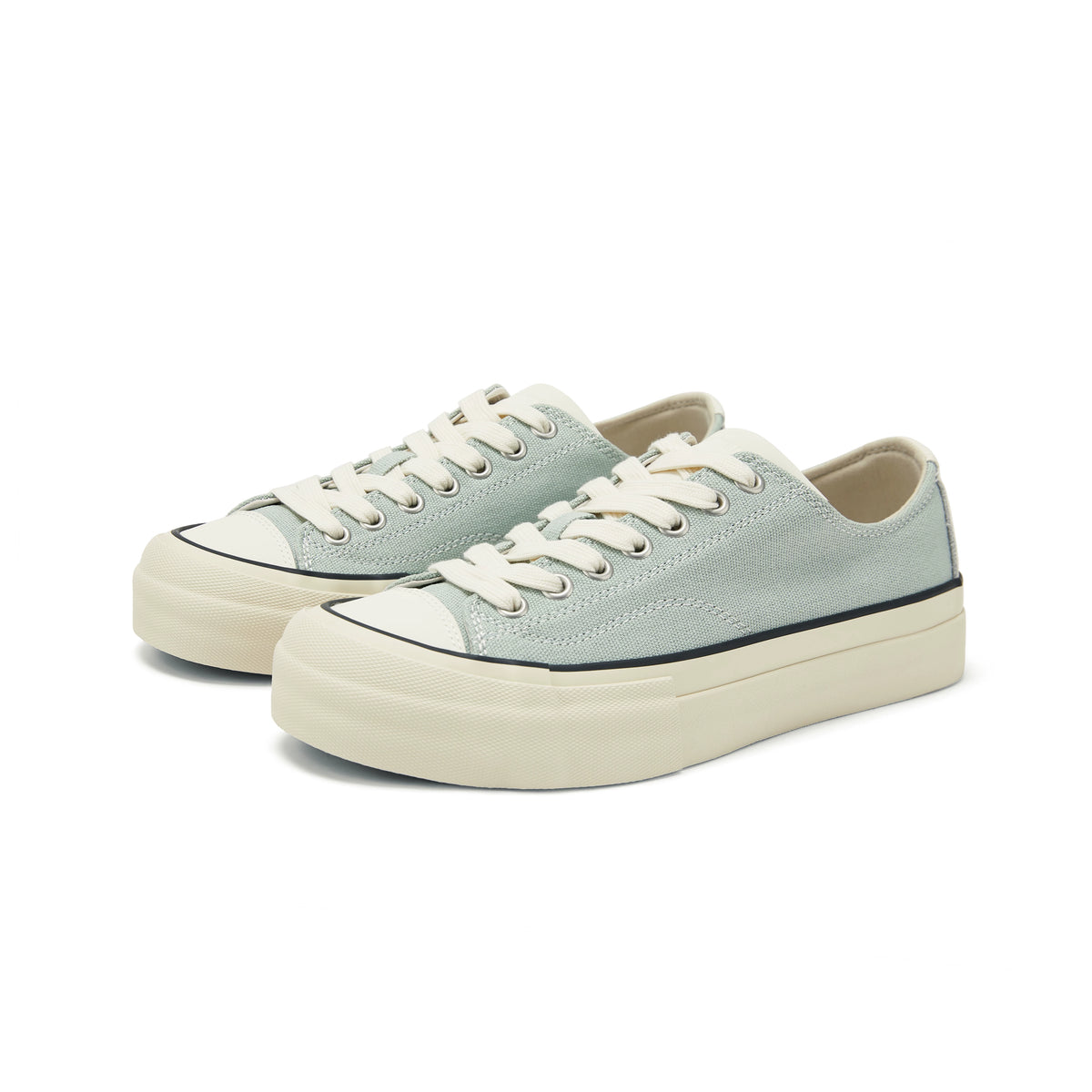 Platform Canvas Low-Top Sneakers