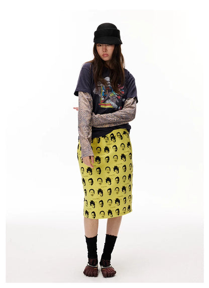 Layered Graphic Long Sleeve T-Shirt