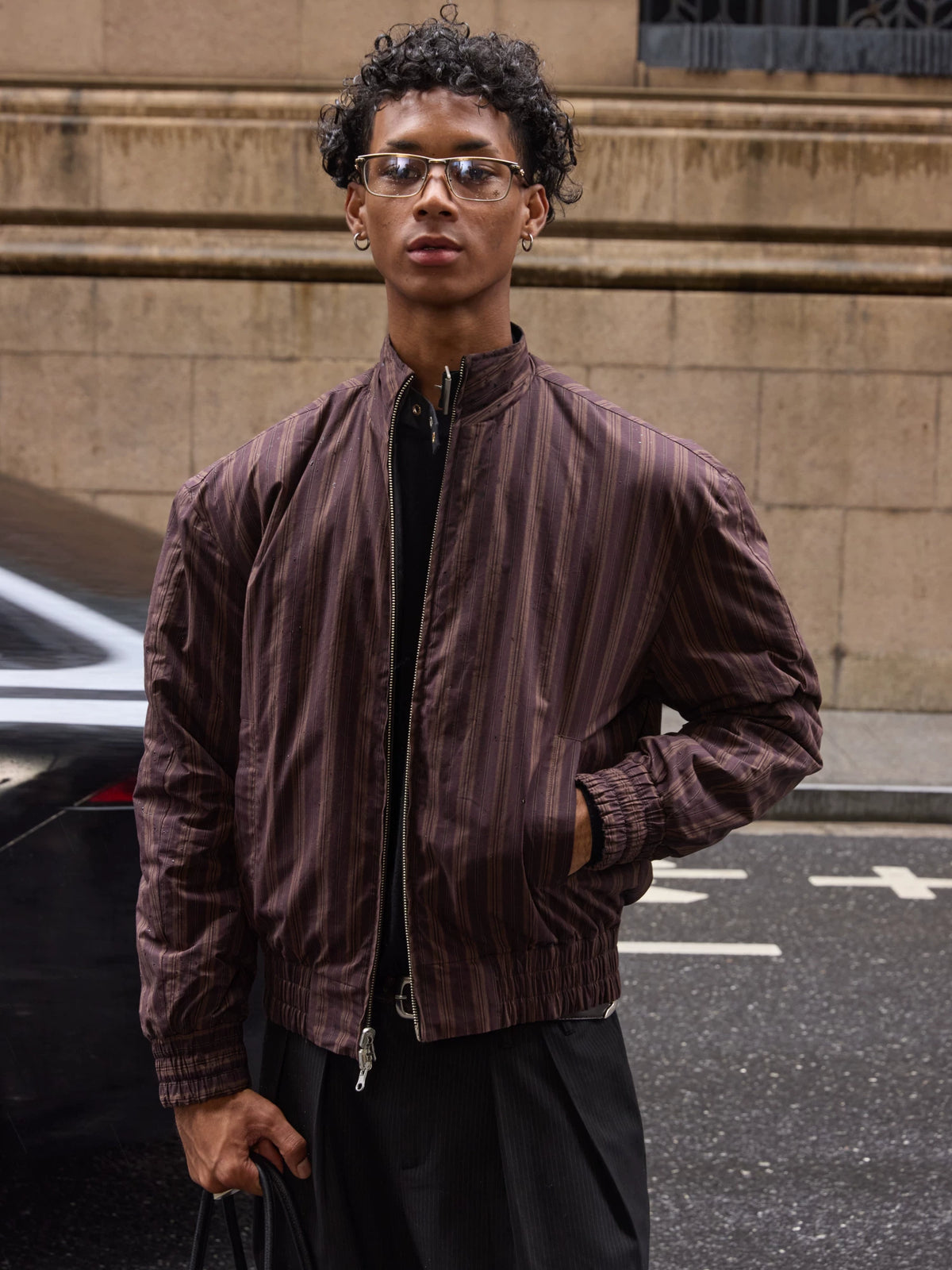 VLABMADE Reversible Waxed Harrington Jacket