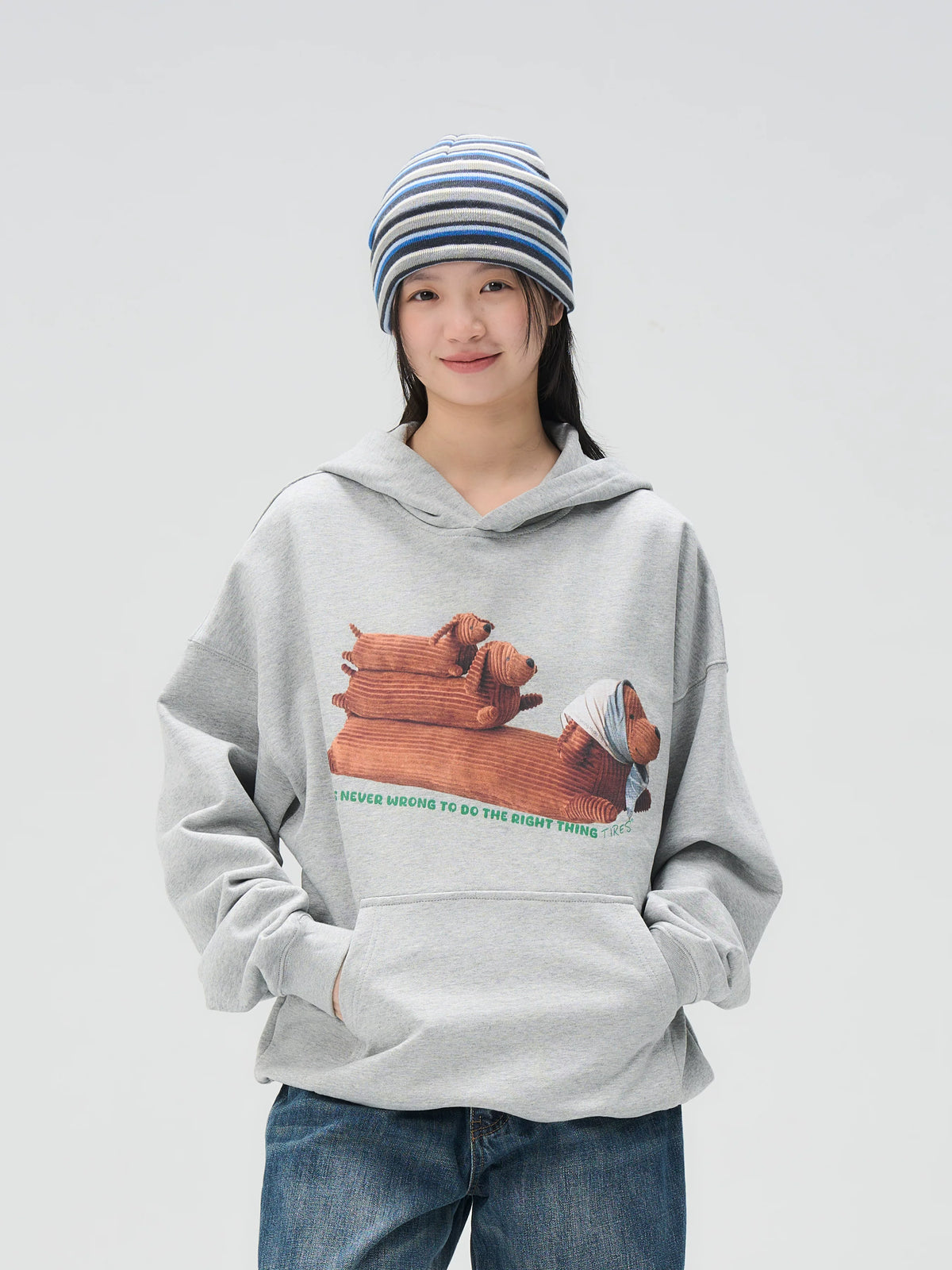 Illustrated Dachshund Hoodie