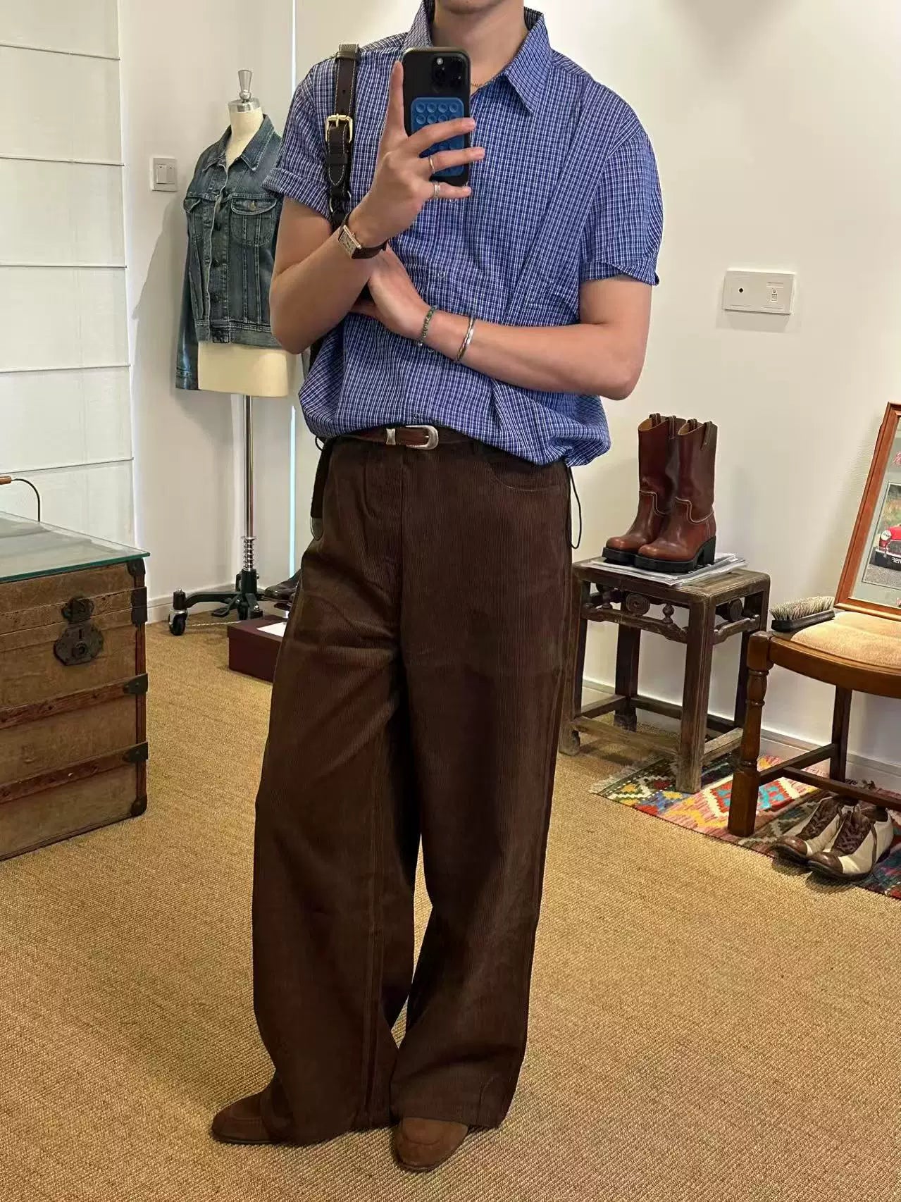 A-Line Corduroy Trousers