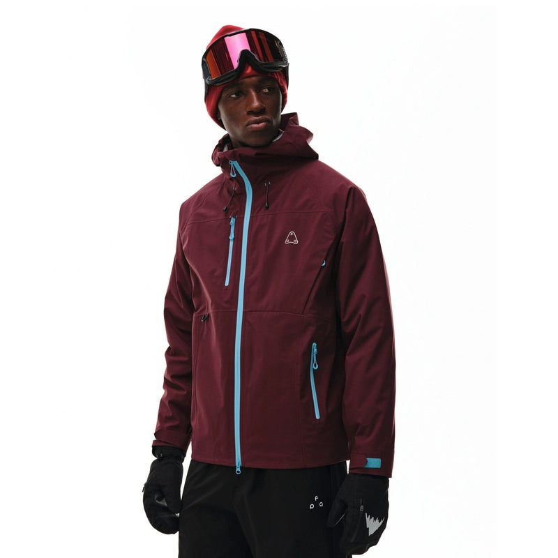 3-in-1 Color-Block Storm Jacket with Detachable Down Vest