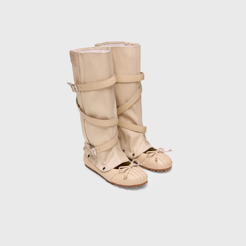Women's Convertible Leather Ballet Tall Boots