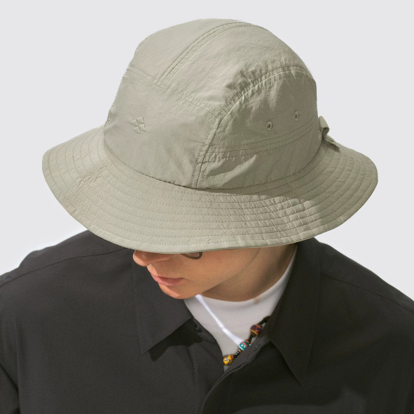 UPF 50+ Fishing Bucket Hat with Removable Neck Flap & Reflective Trim