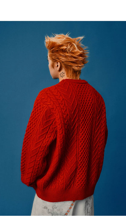Pearl Letter Knit Sweater