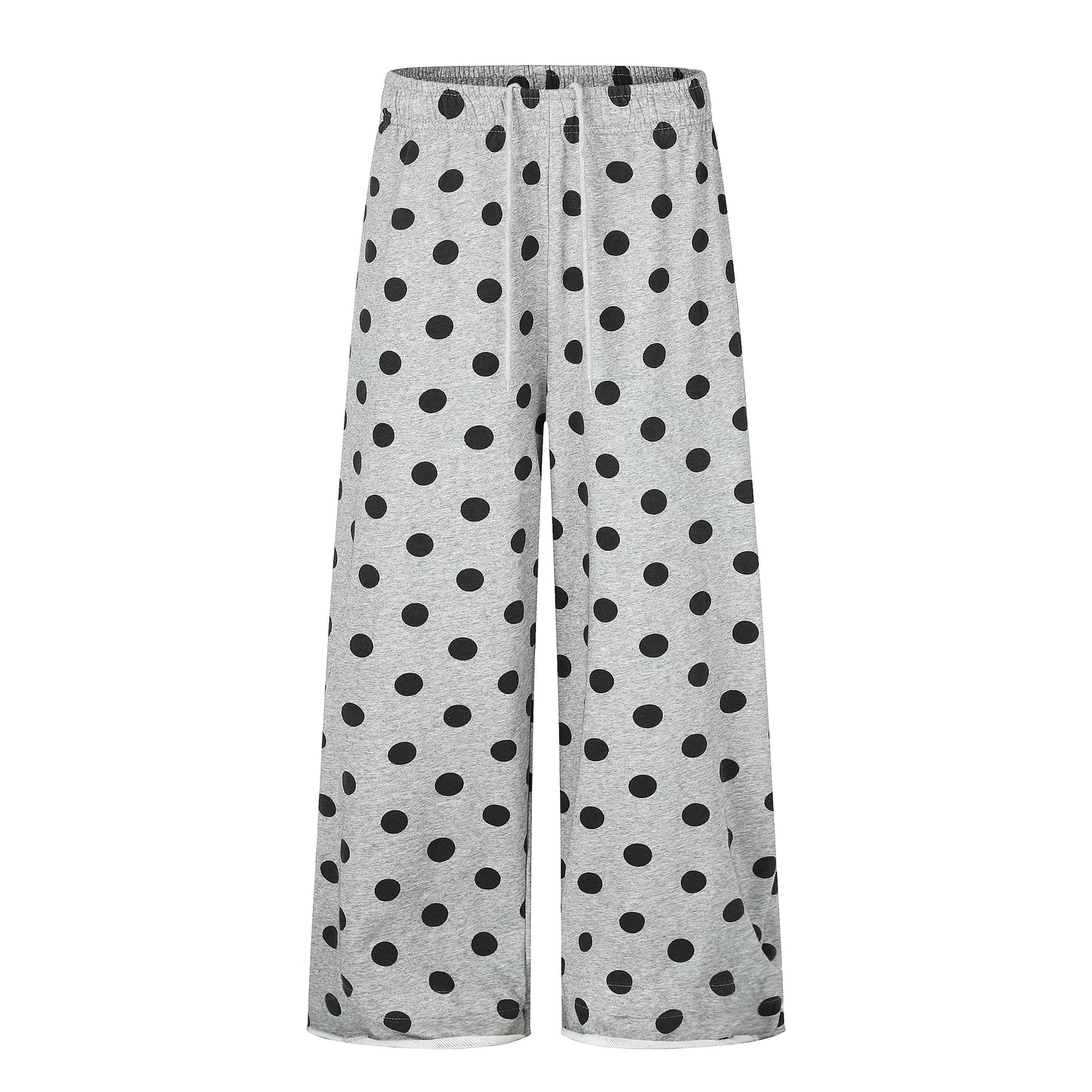 Polka Dot Relaxed Wide-Leg Pants